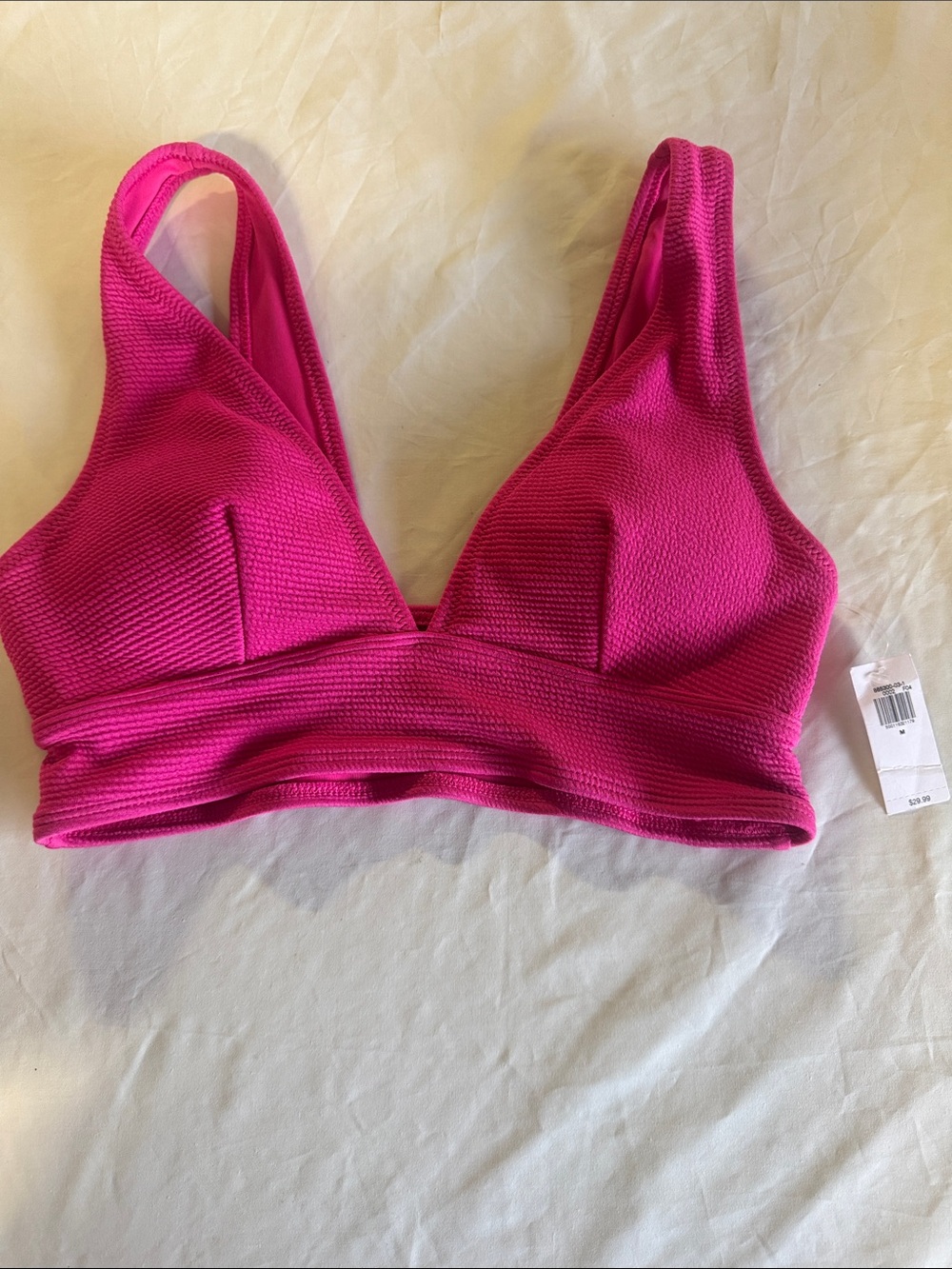 Old Navy Bright Pink Wireless V-Neck Bralette - Picture 2 of 5